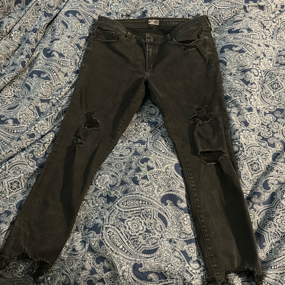 Abercrombie distressed jeans